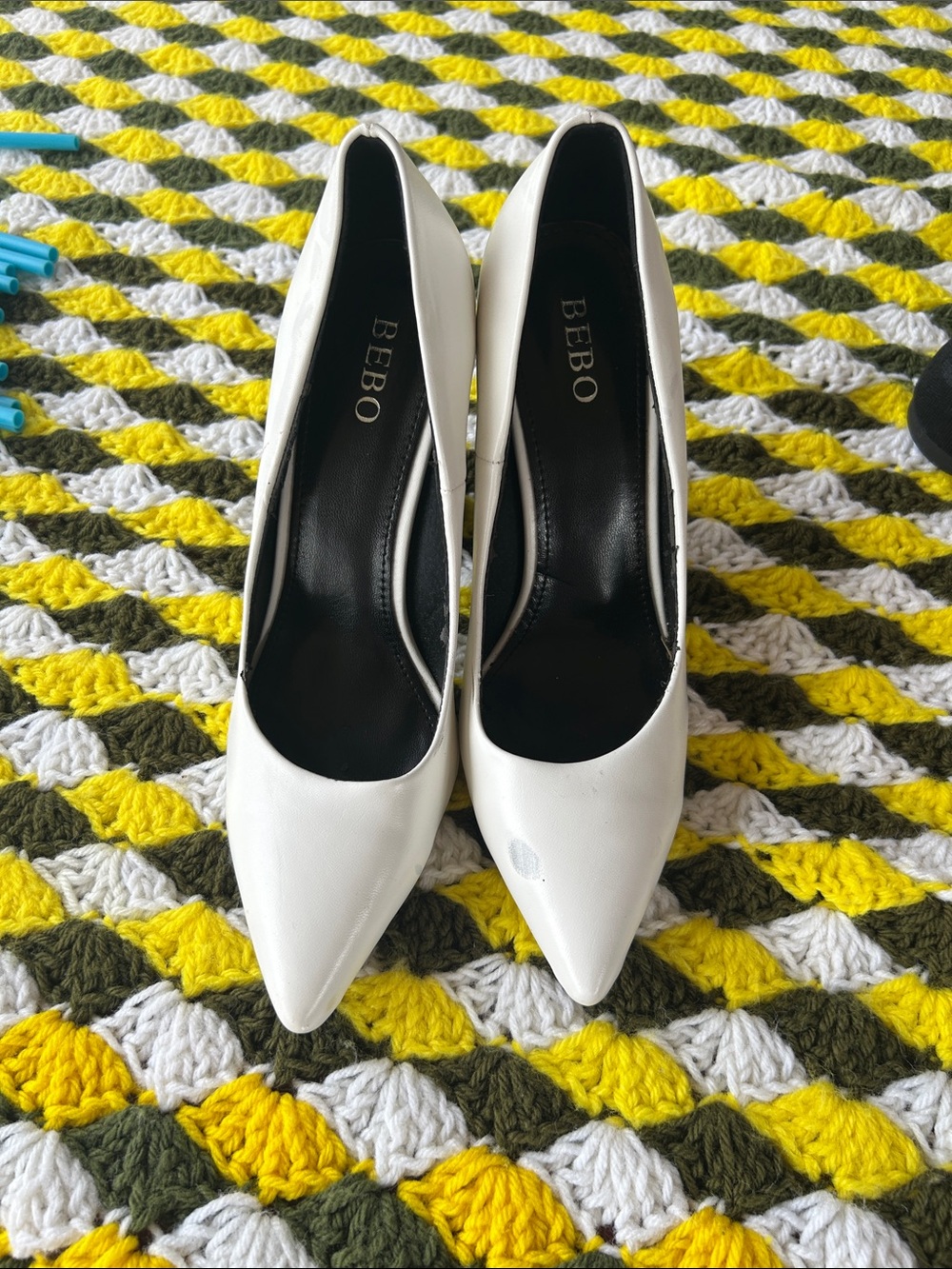 BEBO White Pointed-Toe Women's Pumps - Sleek Dress Heels